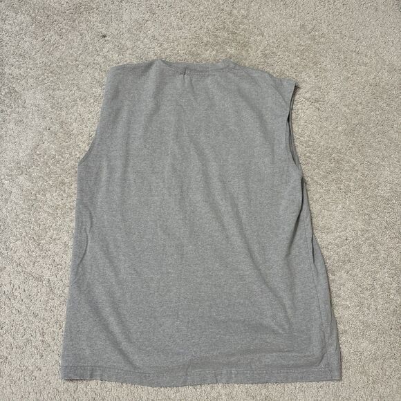 Vintage Eddie Bauer EBTEK Gray Grey Tank Top T Shirt Men's Size Medium - Picture 4 of 4